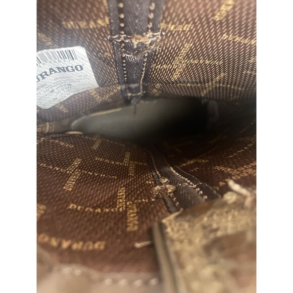 Durango DDB0397 Men’s 8.5M Western Boots Digi Camo Flag Square Toe Brown - Picture 8 of 9